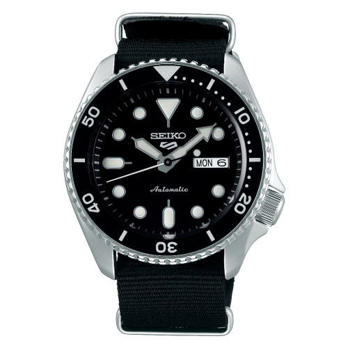 Seiko 5 Sports Sports Style Stainless Steel / Black / NATO